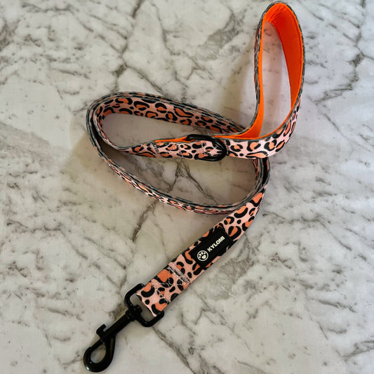 Coral Leopard Leash